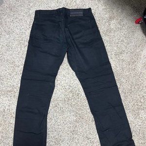 Calvin Klein Men's Straight Leg Black Denim Jeans Actual Size 34X32